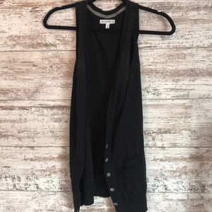 Black tank top cardigan